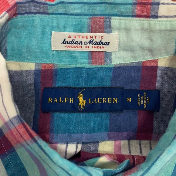 Ralph Lauren Button Down Plaid Shirt - Picture 4 of 4